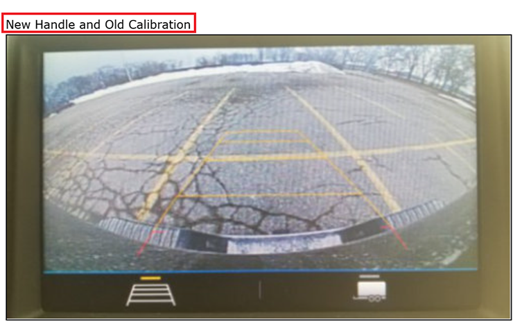 Incorrect Rear Camera Guidelines After Tailgate or Handle Replacement